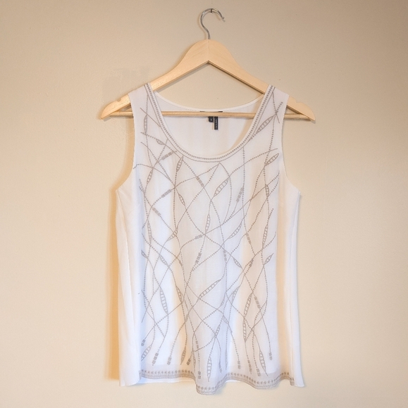 NIC+ZOE Tops - Nic + Zoe White Tank Blouse